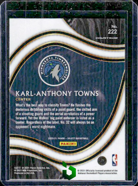 2020-21 Panini Select #222 Karl-Anthony Towns