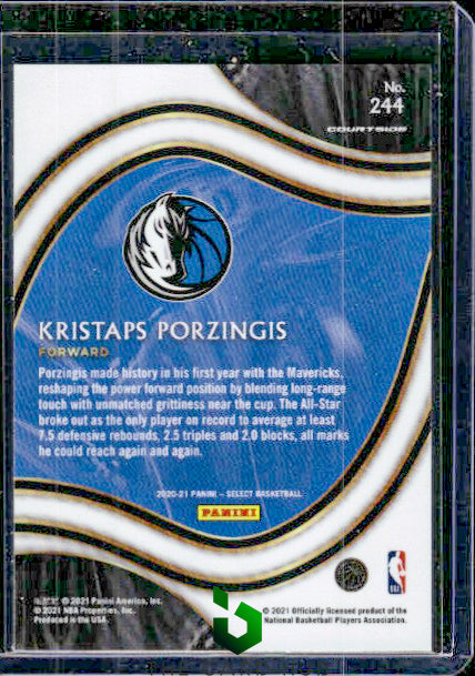 2020-21 Panini Select #244 Kristaps Porzingis