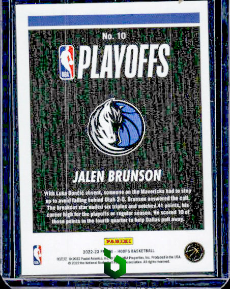 2022-23 Hoops #10 Jalen Brunson Road to the Finals / NBA Championship #/2022