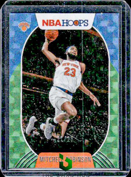 2020-21 Hoops #63 Mitchell Robinson Hyper Green #/25