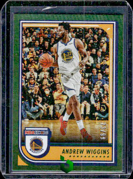 2022-23 Hoops #227 Andrew Wiggins Green #/99