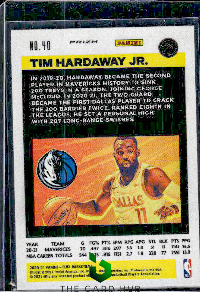 2020-21 Panini Flux #40 Tim Hardaway Jr. Gold Wave