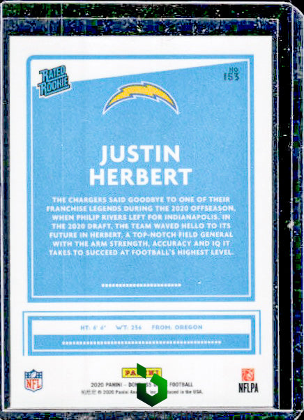 2020 Donruss Optic #153 Justin Herbert RC