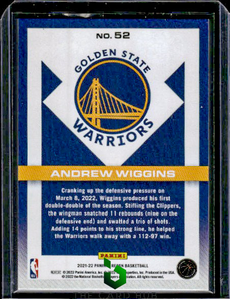 2021-22 Panini Recon #52 Andrew Wiggins Holo Bronze #/299