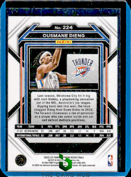 2022-23 Panini Prizm #224 Ousmane Dieng RC