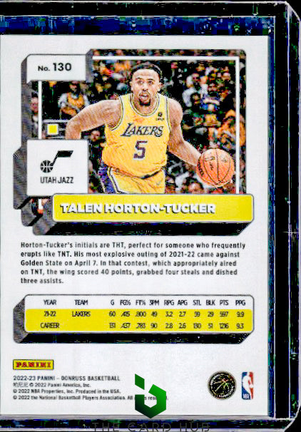 2022-23 Donruss #130 Talen Horton-Tucker Holo Laser #/149