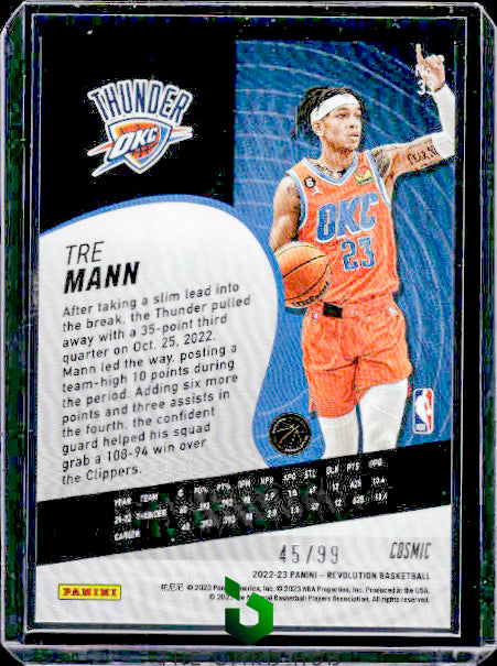 2022-23 Panini Revolution #33 Tre Mann Cosmic #/99