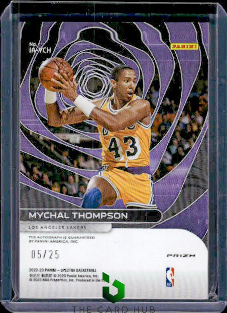 2022-23 Panini Spectra #IA-YCH Mychal Thompson Icons Autographs Meta #/25