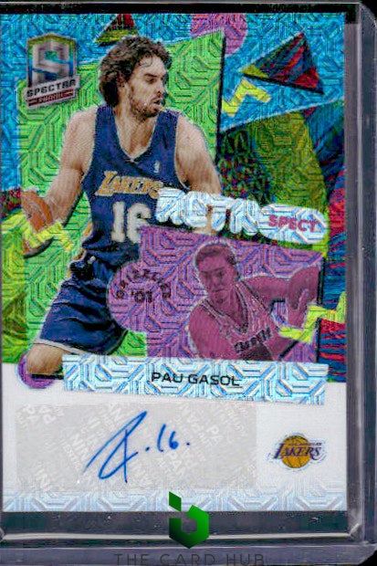 2022-23 Panini Spectra #RSA-PAU Pau Gasol RetroSpect Autographs Meta #/25