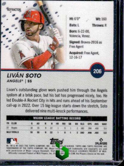 2023 Topps Pristine #206 Liván Soto RC