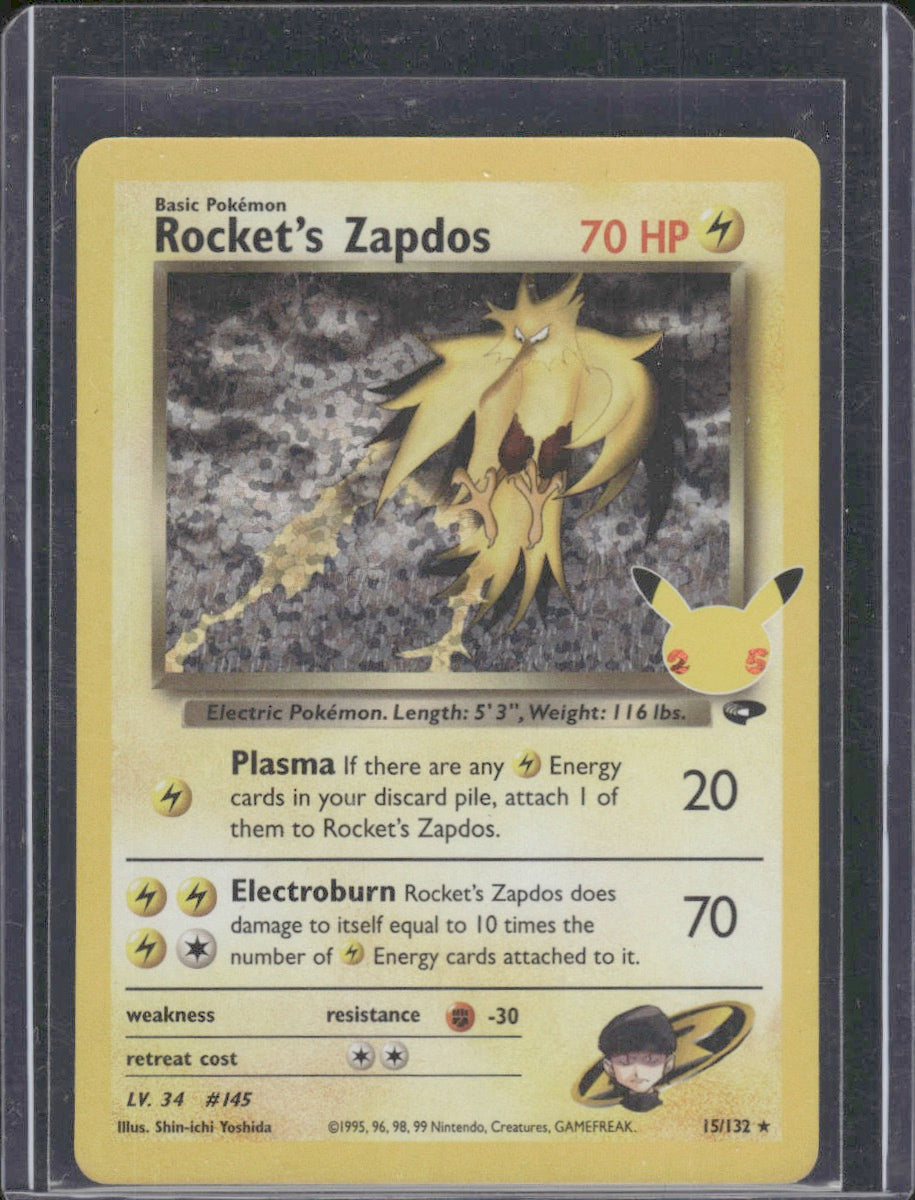 Rocket's Zapdos Celebrations: Classic Collection #15/132