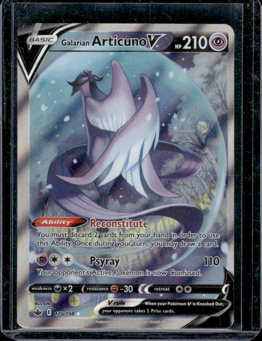 Galarian Articuno V (Alt Full Art) SWSH06: Chilling Reign #170/198 Ultra Rare