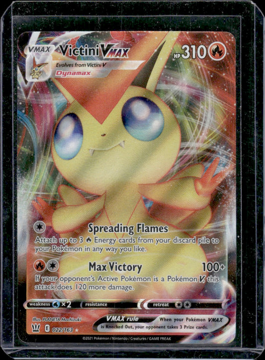 Victini VMAX SWSH05: Battle Styles #022/163 Ultra Rare