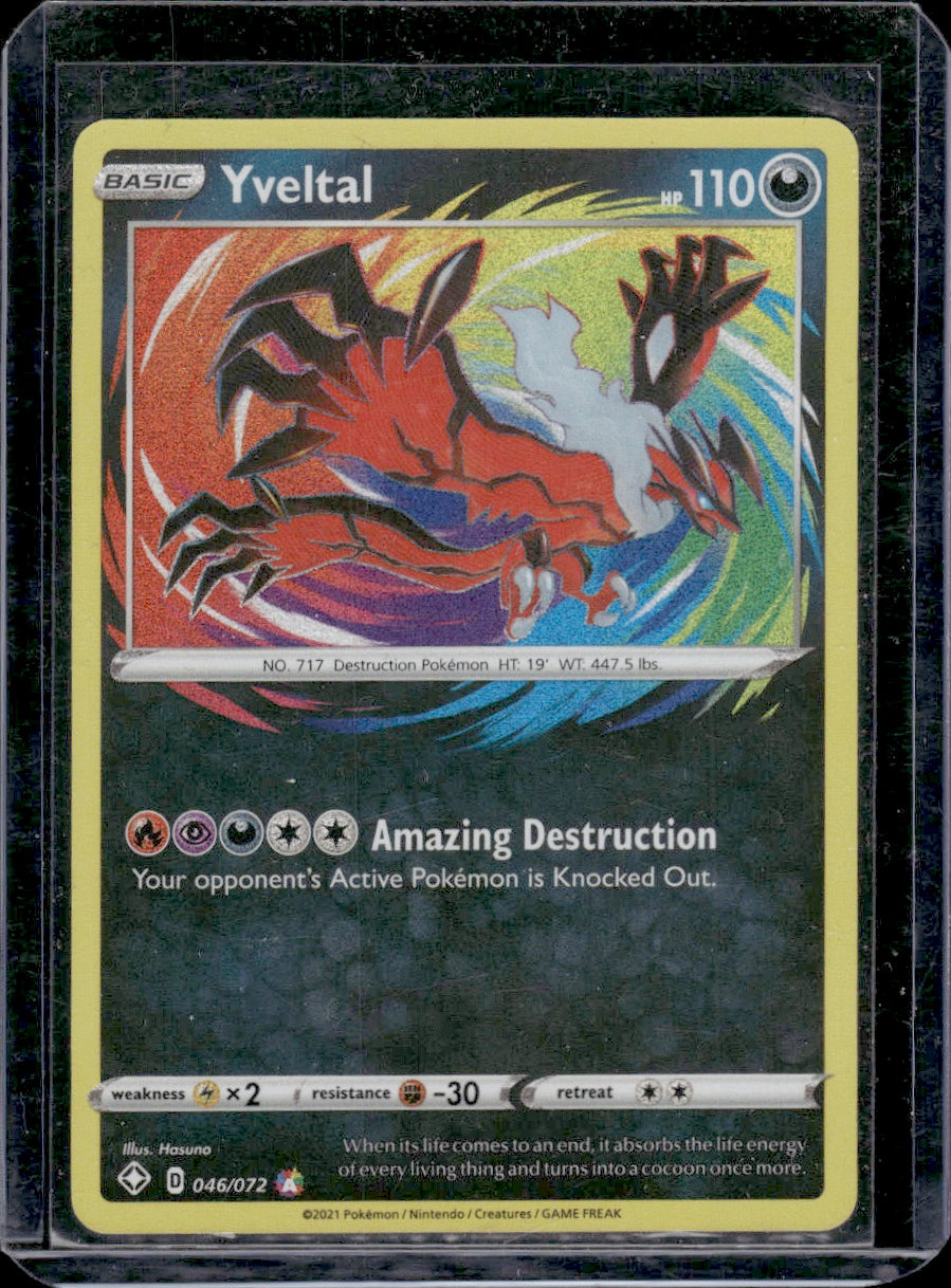 Yveltal Shining Fates #046/072 Amazing Rare