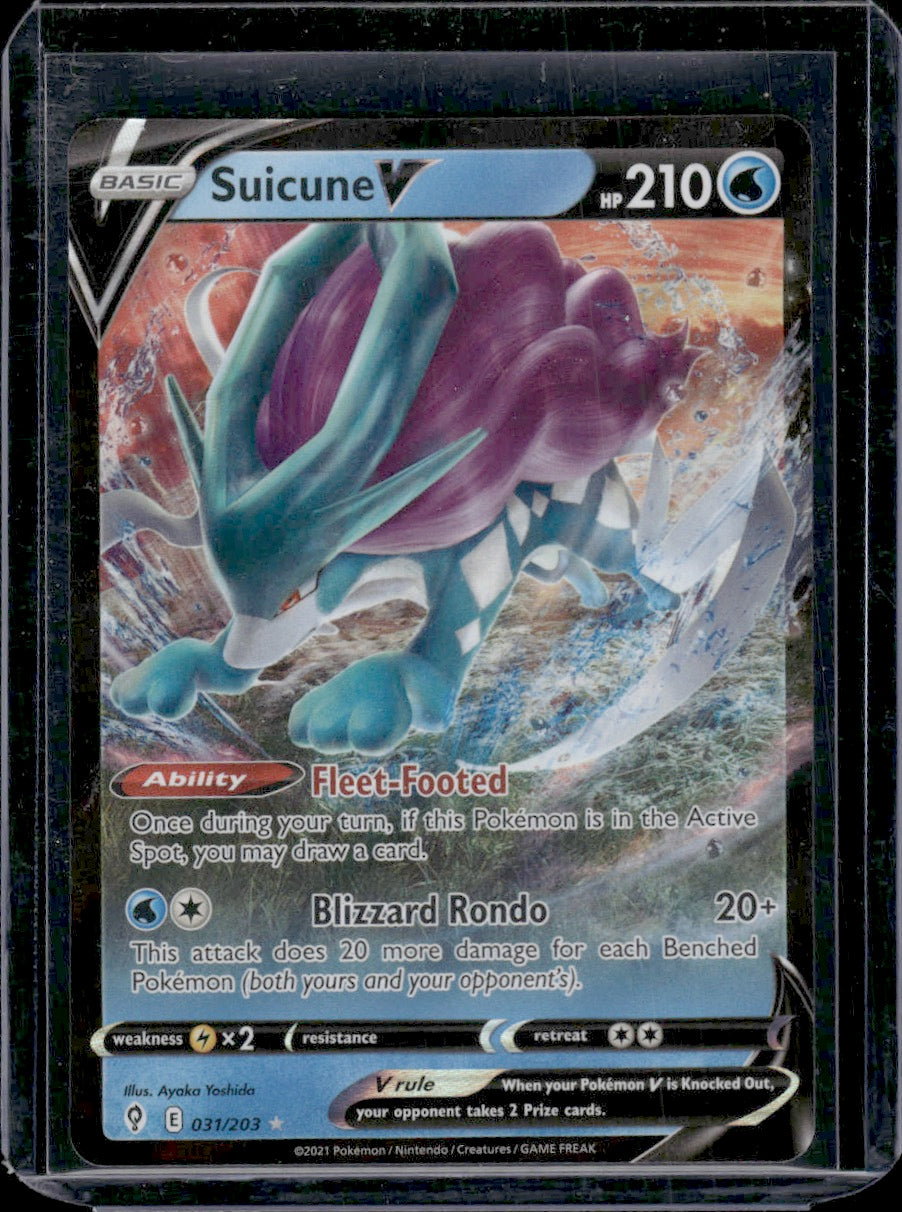 Suicune V SWSH07: Evolving Skies #031/203 Ultra Rare