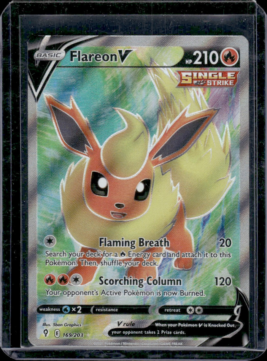 Flareon V (Full Art) SWSH07: Evolving Skies #169/203 Ultra Rare