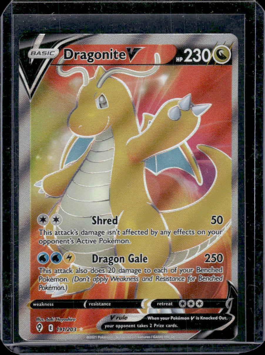 Dragonite V (Full Art) SWSH07: Evolving Skies #191/203 Ultra Rare