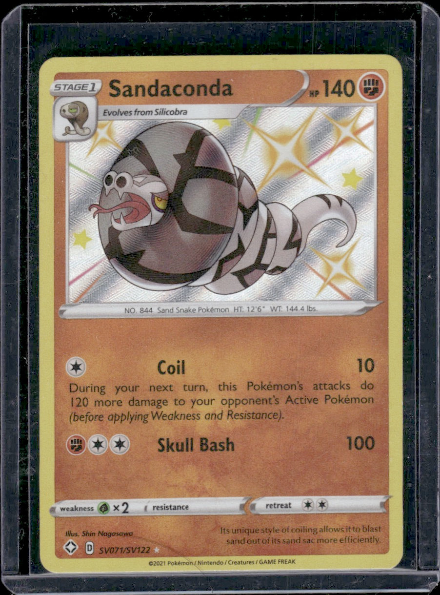 Sandaconda Shining Fates: Shiny Vault #SV071/SV122 Shiny Holo Rare