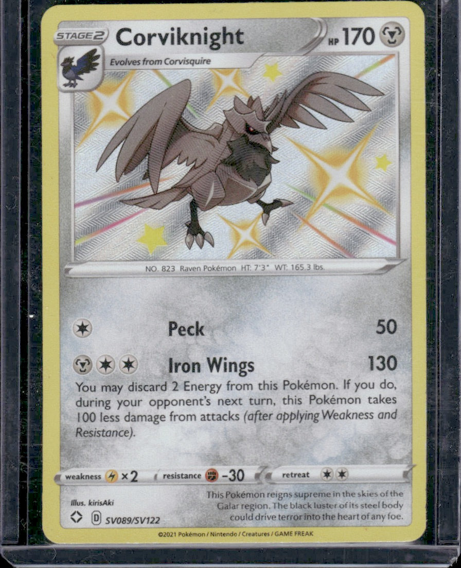 Corviknight Shining Fates: Shiny Vault #SV089/SV122 Shiny Holo Rare