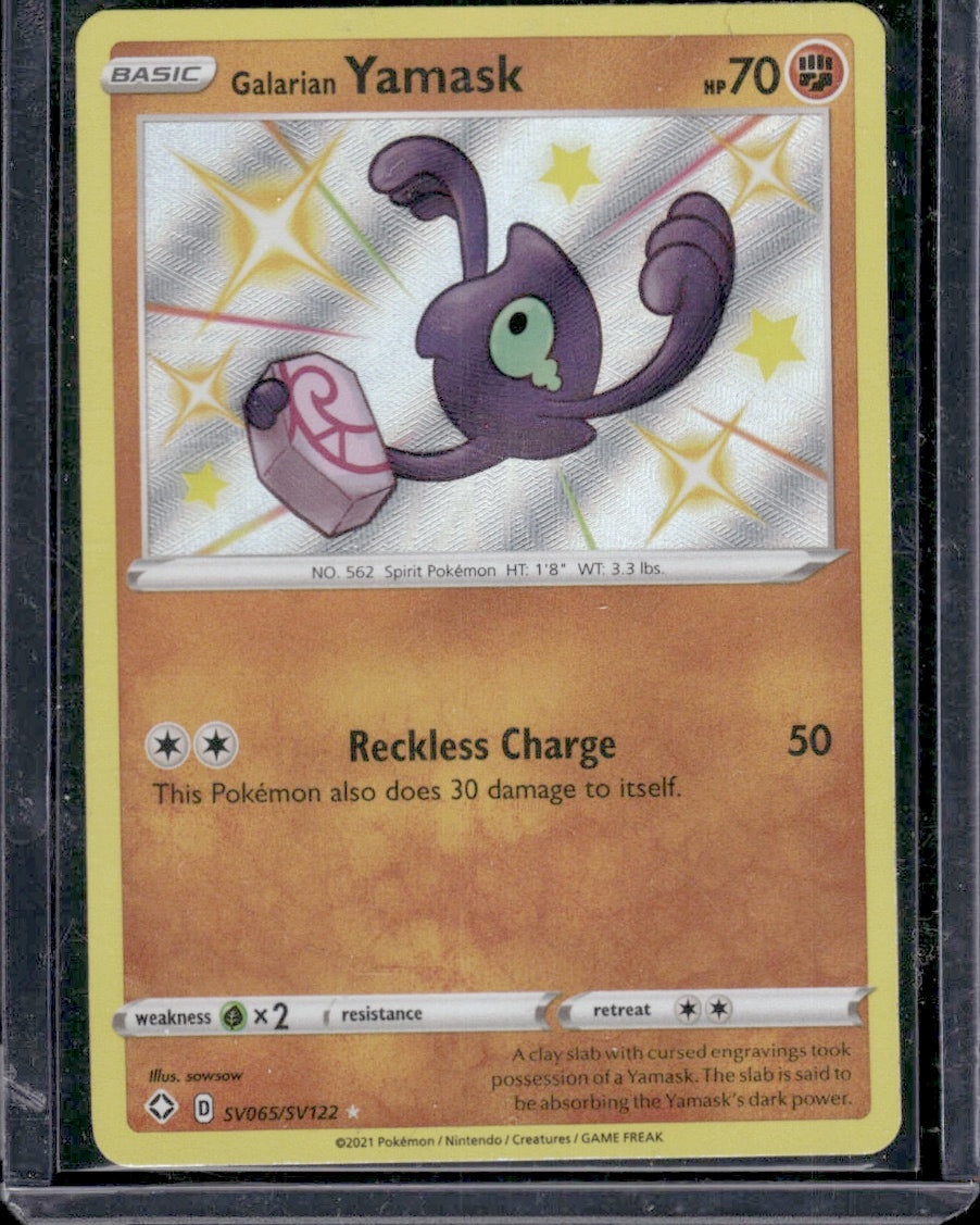 Galarian Yamask Shining Fates: Shiny Vault #SV065/SV122 Shiny Holo Rare