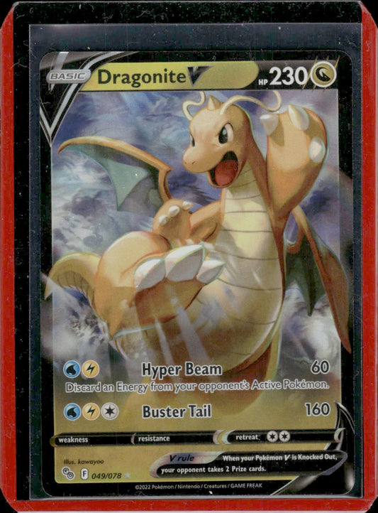 Dragonite V Pokemon GO #049/078 Ultra Rare