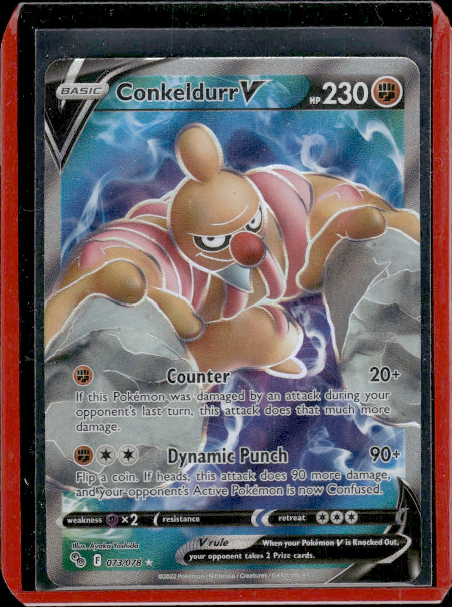 Conkeldurr V (Full Art) Pokemon GO #073/078 Ultra Rare