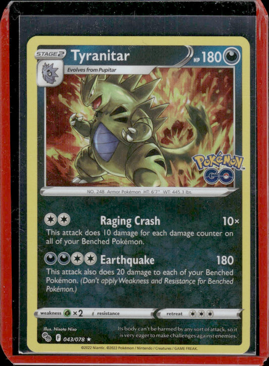 Tyranitar Pokemon GO #043/078 Holo Rare