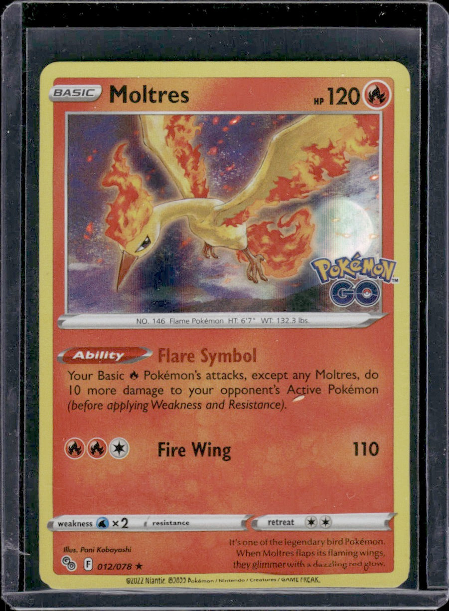 Moltres Pokemon GO #012/078 Holo Rare