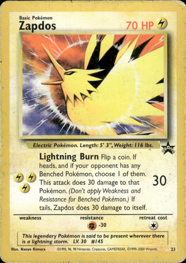 Zapdos WoTC Promo #23/53 Promo