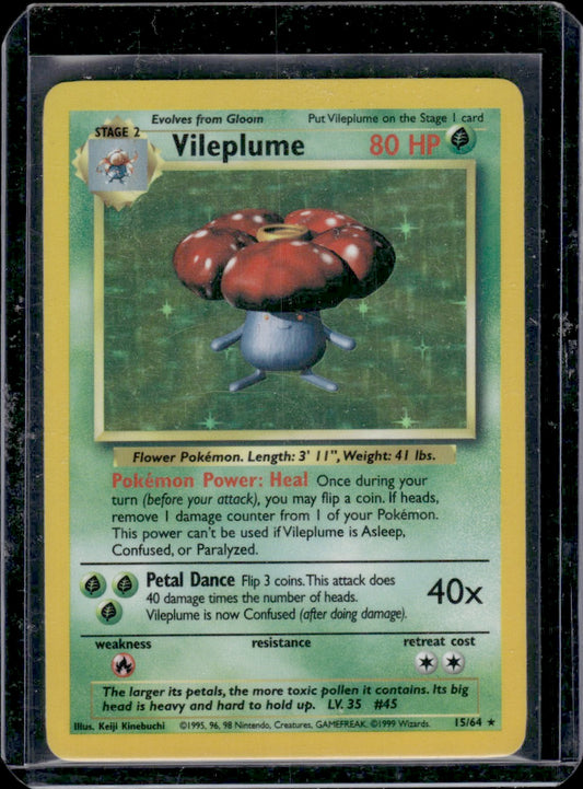 Vileplume (15) Jungle #15/64 Holo Rare