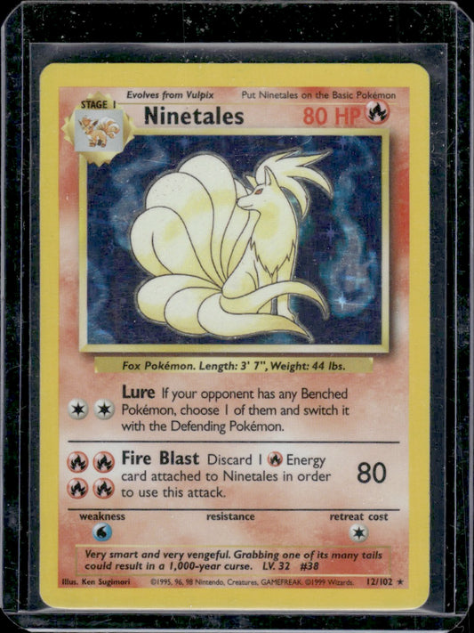 Ninetales Base Set #012/102 Holo Rare