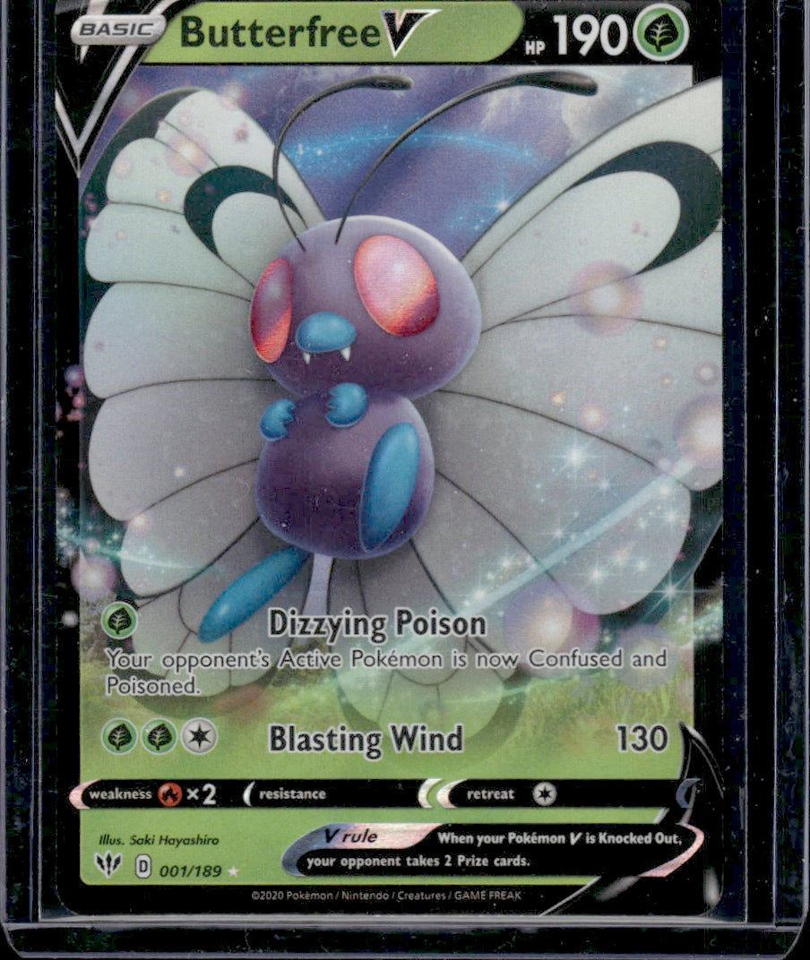 Butterfree V SWSH03: Darkness Ablaze #001/189 Ultra Rare