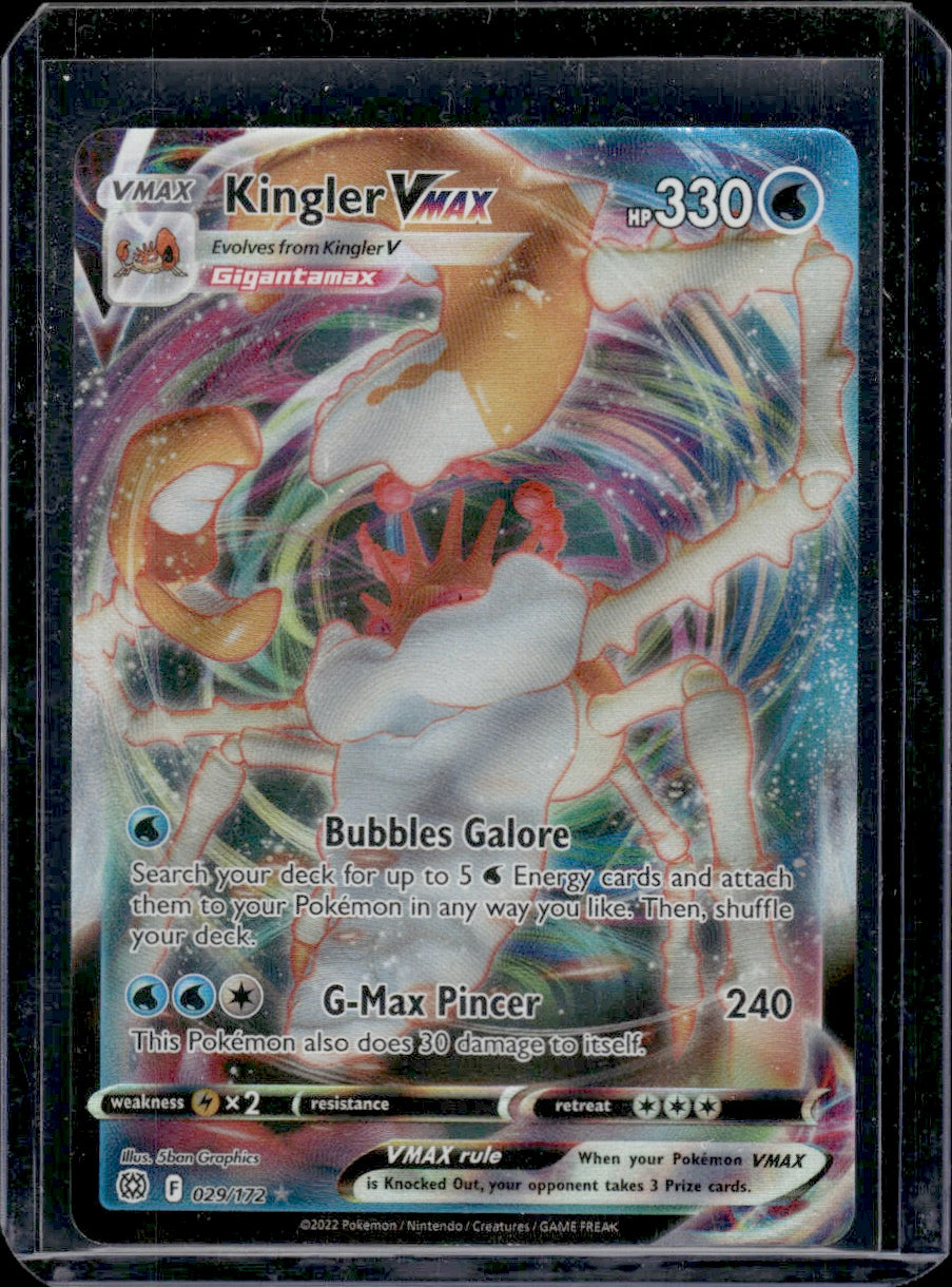 Kingler VMAX SWSH09: Brilliant Stars #029/172 Ultra Rare