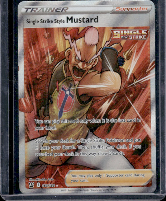 Single Strike Style Mustard (Full Art) SWSH05: Battle Styles #163/163 Ultra Rare