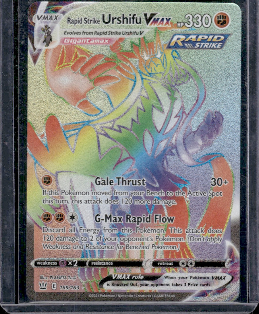 Rapid Strike Urshifu VMAX (Secret) SWSH05: Battle Styles #169/163 Secret Rare