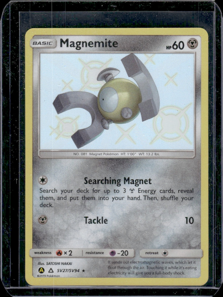 Magnemite Hidden Fates: Shiny Vault #SV27/SV94 Shiny Holo Rare