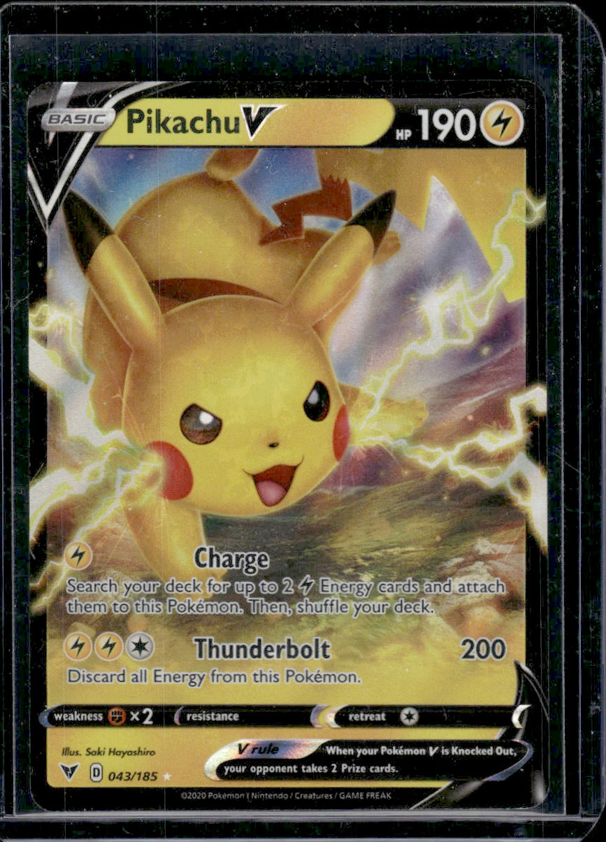 Pikachu V SWSH04: Vivid Voltage #043/185 Ultra Rare