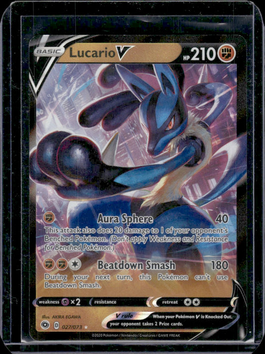 Lucario V Champion's Path #27/73 Ultra Rare