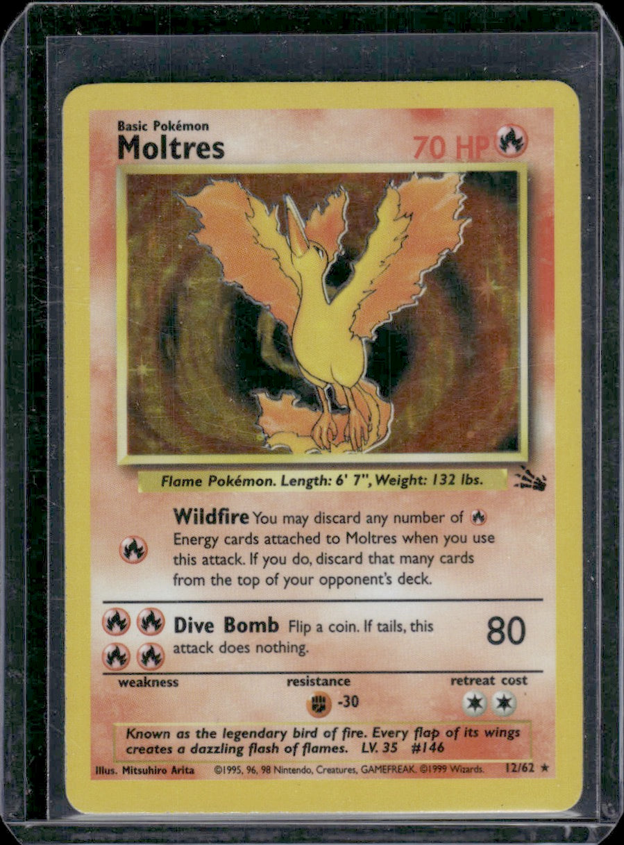 Moltres (12) Fossil #12/62 Holo Rare