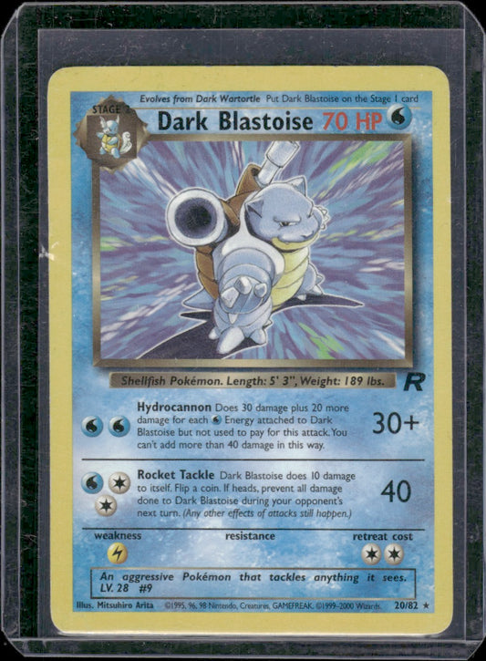 Dark Blastoise (20) Team Rocket #20/82 Rare