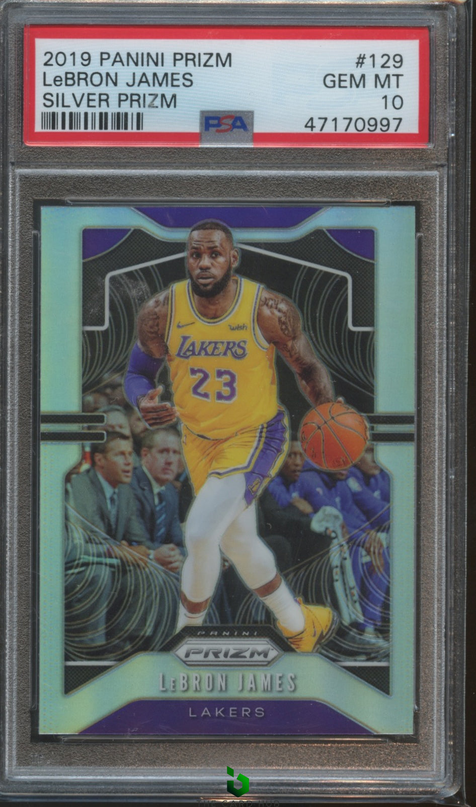 2019-20 Panini Prizm #129 LeBron James Prizms Silver PSA 10