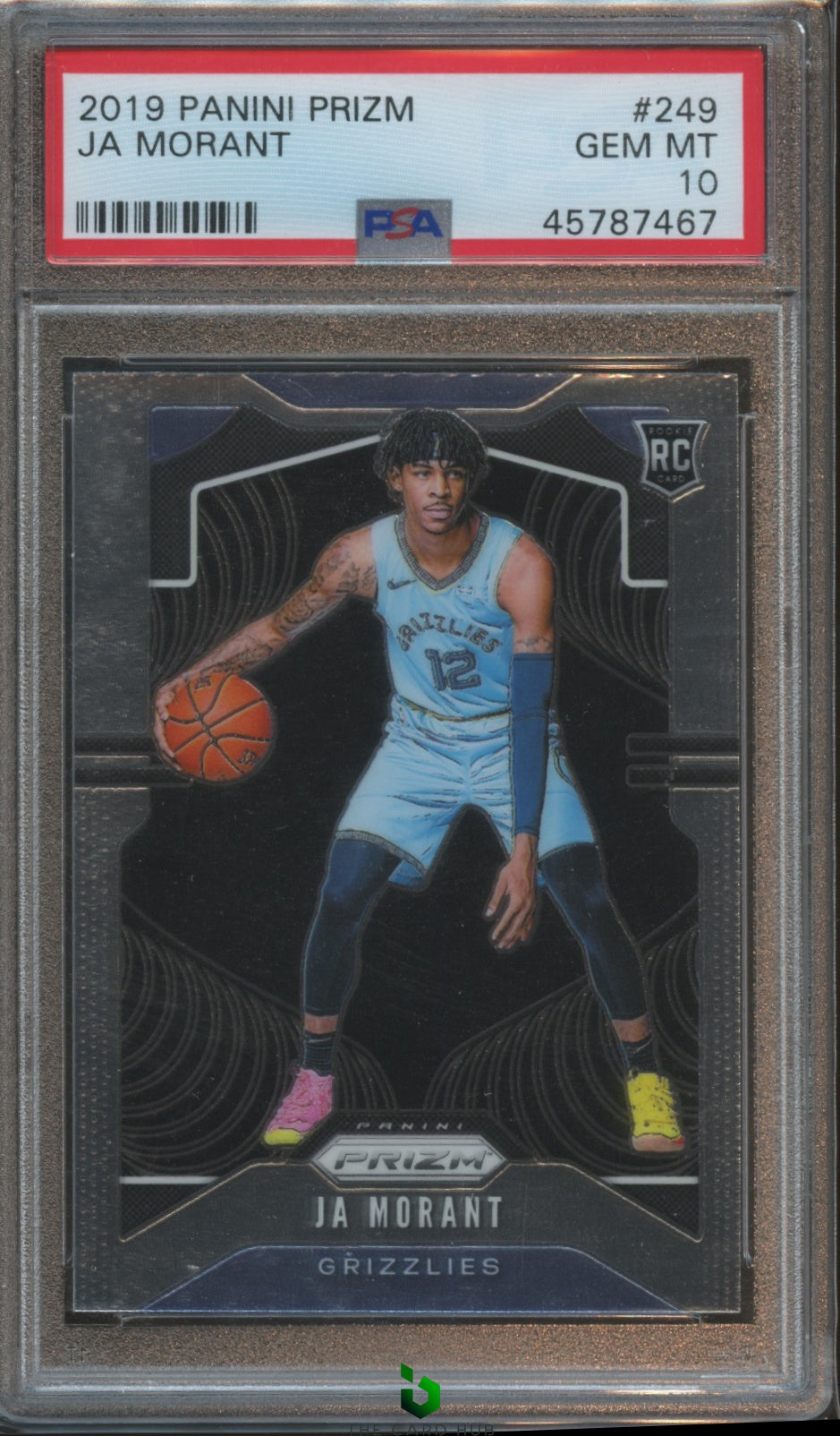 2019-20 Panini Prizm #249 Ja Morant PSA 10 RC