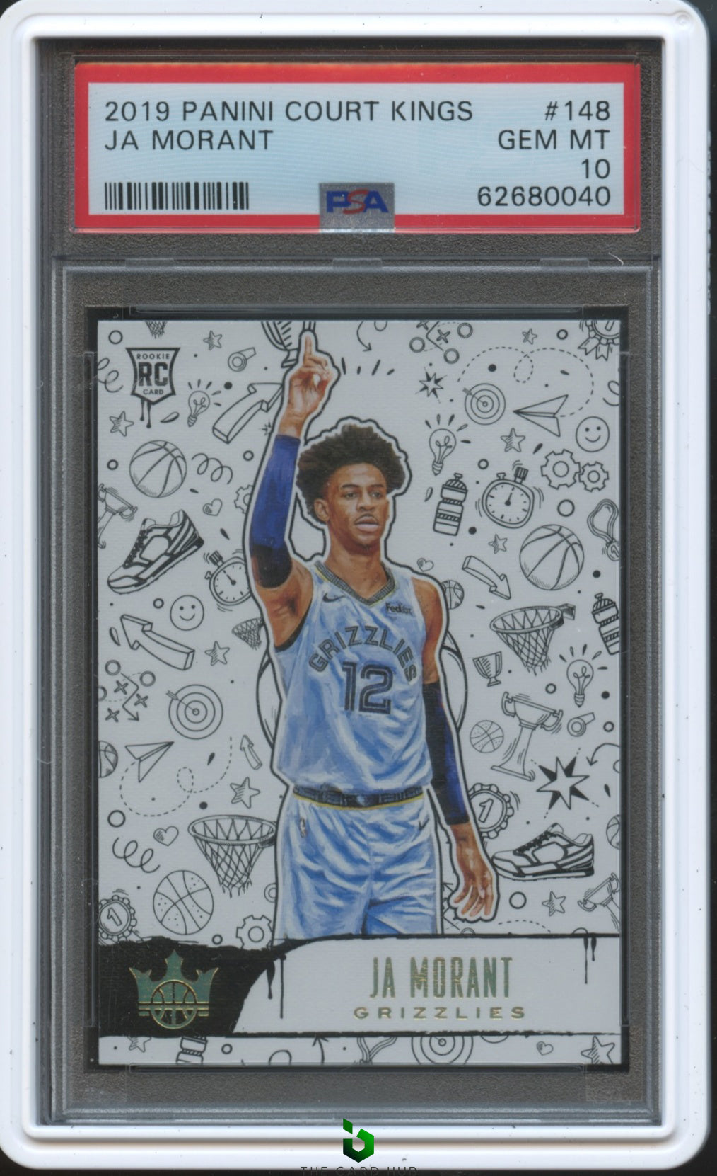 2019 Panini Court Kings #148 Ja Morant Level 2 PSA 10