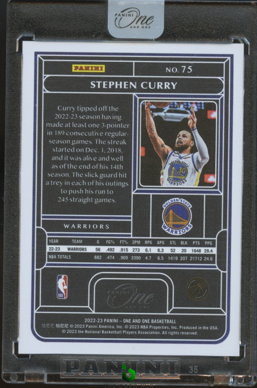 2022-23 Panini One and One #75 Stephen Curry #/99