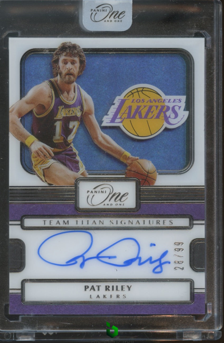 2022-23 Panini One and One: Team Titans Signatures #TTS-PAT Pat Riley #/99