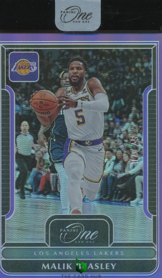 2022-23 Panini One and One: Purple #98 Malik Beasley #/25